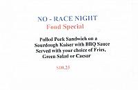 No Race Night